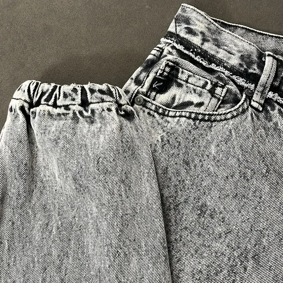 Kancan 5/26 acid wash jogger jeans 5 pockets zipperfly 100% cotton - Picture 5 of 12